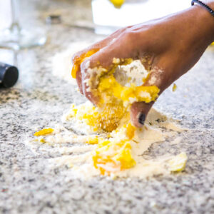 making pasta