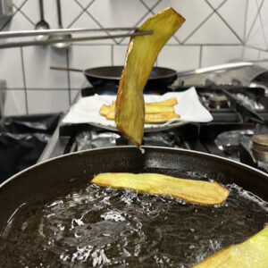 Fried eggplant
