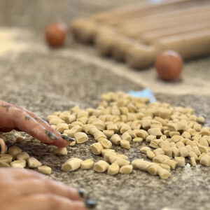 Hand made gnocchi