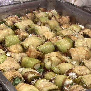 Rolled eggplant
